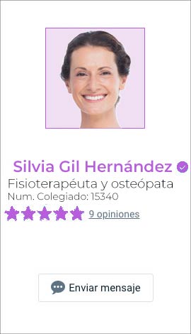 Silvia Gil Hernández, fisioterapéuta y osteópata colegiada